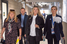 Od lewej: dr H. Sommer, dr R. Klamut, dr J.a Stecko, dr inż. M. Cholewa-Wiktor,